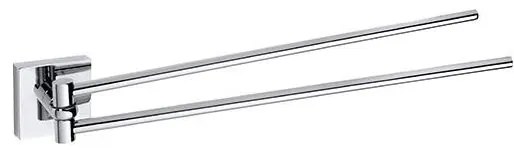 Porta asciugamani 5,5 x 5,5 cm, argento