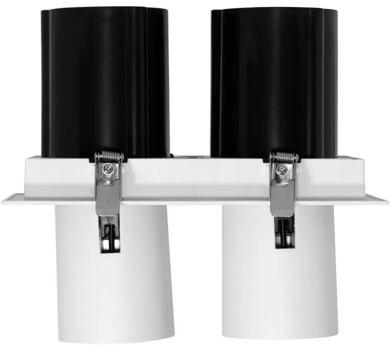 Faro LED da Incasso 2x30W Orientabile CCT Foro Ø235x120 Bridgelux LED Colore Bianco Variabile CCT