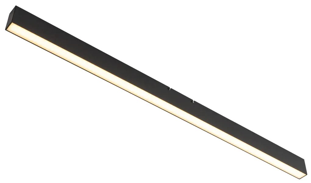 Plafoniera nera con LED dimmerabile a 3 livelli 2700-4000K con interruttore DIP - Keane