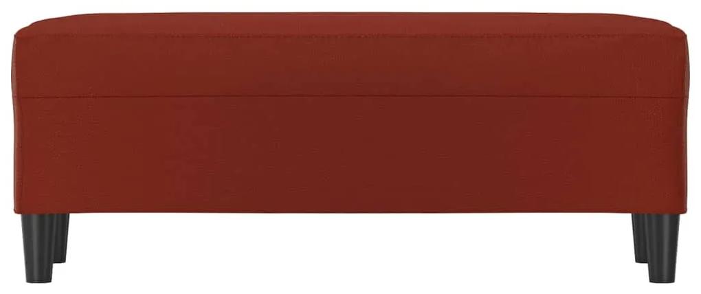 Panca Rosso Vino 100x35x41 cm in Similpelle