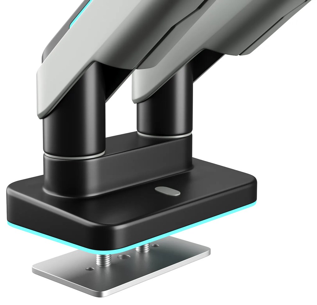 Supporto Doppio per Monitor da 49 Pollici Grigio e Nero RGB X-Arm Dual