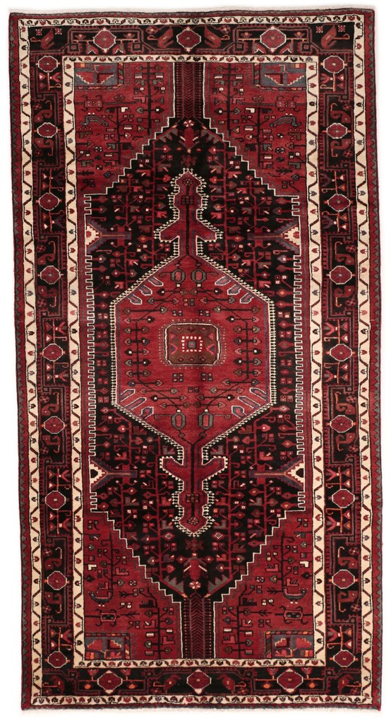 Hamedan Tappeto 290x150 (Iran) Annodato A Mano