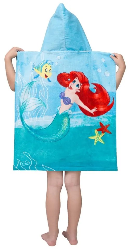 Accappatoio per bambini in spugna turchese Ariel Friends - Jerry Fabrics