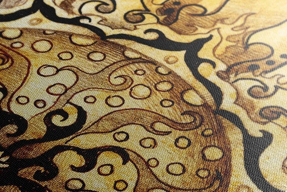 Stampa su tela – Mandala con tocco vintage
