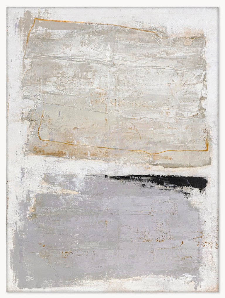 Quadro su tela dipinto a mano con cornice in legno Scenario