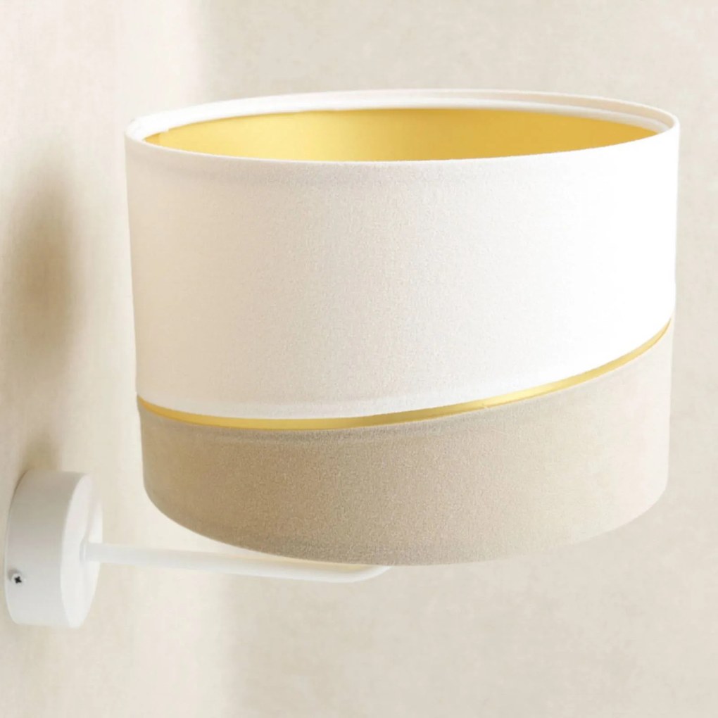 Maco Design Applique Susan, bianco/beige/oro