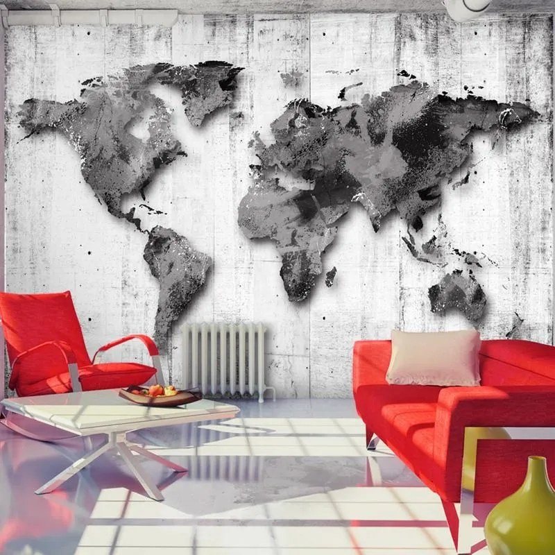 Fotomurale adesivo   World in Shades of Gray  Larghezza x Altezza Home decor 441x315