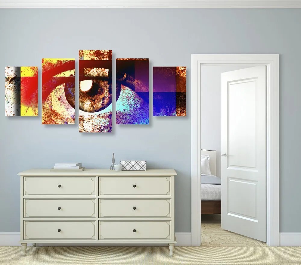 Quadri 5 pezzi – Occhio surrealista