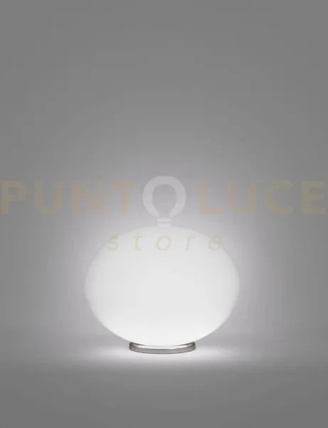 Lucciola lampada da tavolo m bianco satinato nickel satinato  1 luc...
