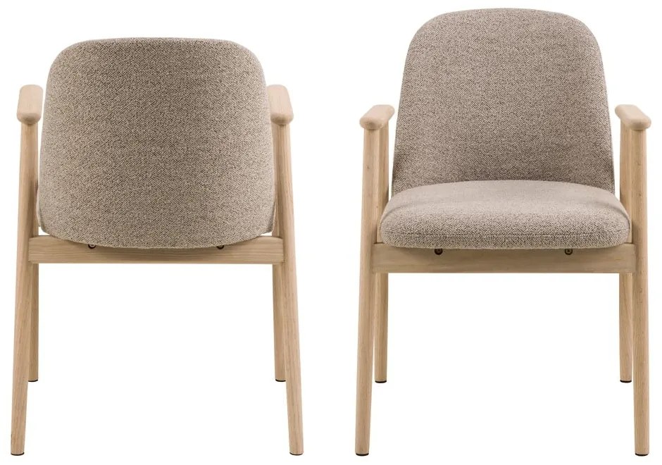 Sedia da pranzo beige Leo - Actona