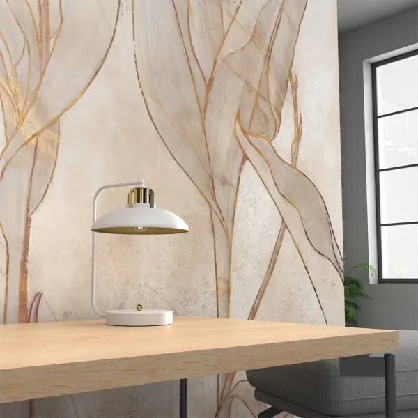 Brilagi - LED Lampada da tavolo FLAMENGO 1xE27/60W/230V bianco