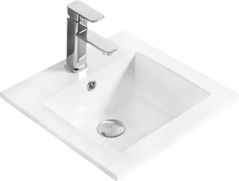 Mexen Stella lavabo incassato nel piano 41 x 41 cm, bianco - 25454100