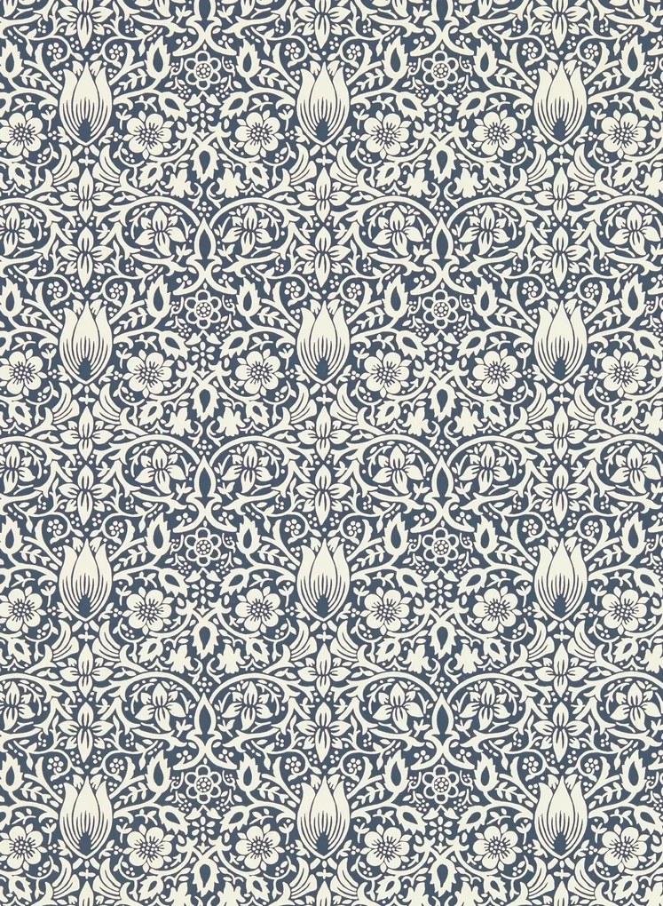 Morris & Co Carta da parati Borage - Inky Fingers