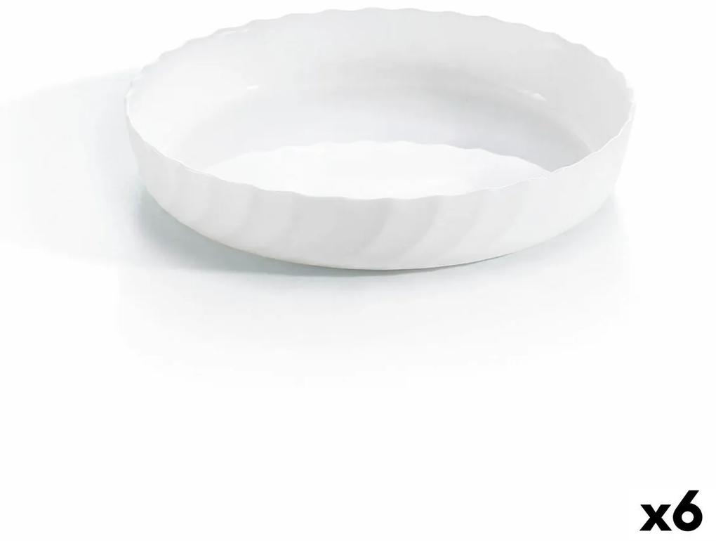 Teglia da Cucina Luminarc Trianon Ovale Bianco Vetro (Ø 26 cm) (6 Unità)