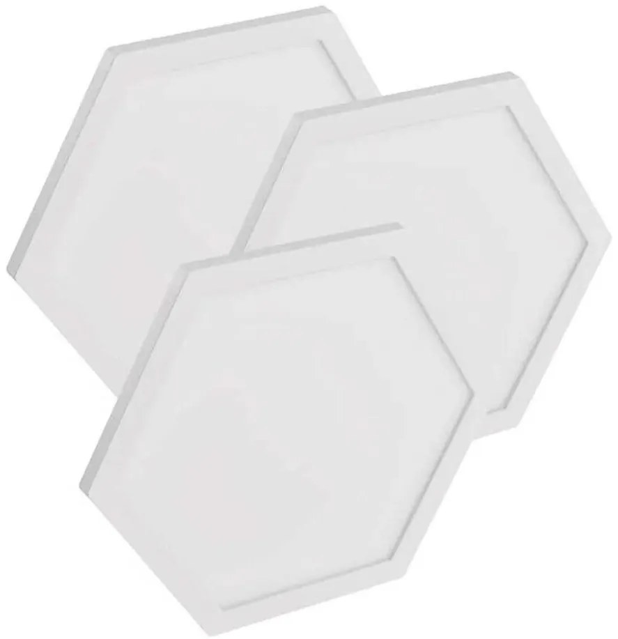 Set espansione 3x pannelli LED RGBIC dimmerabili 1,8W 230V Wi-Fi Tuya