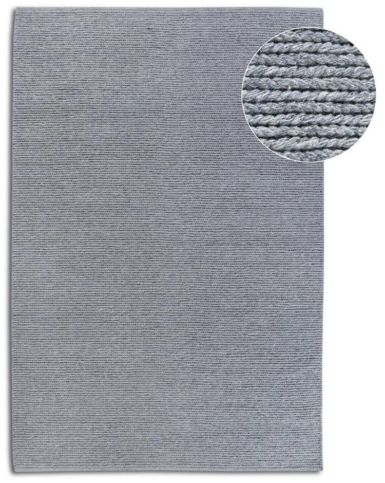 Tappeto grigio in lana tessuto a mano 80x150 cm Francois - Villeroy&Boch