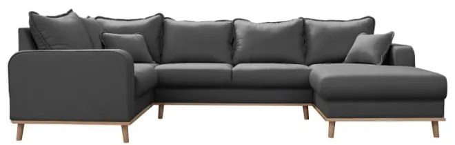 Divano angolare grigio scuro (angolo destro) Beata - Ropez