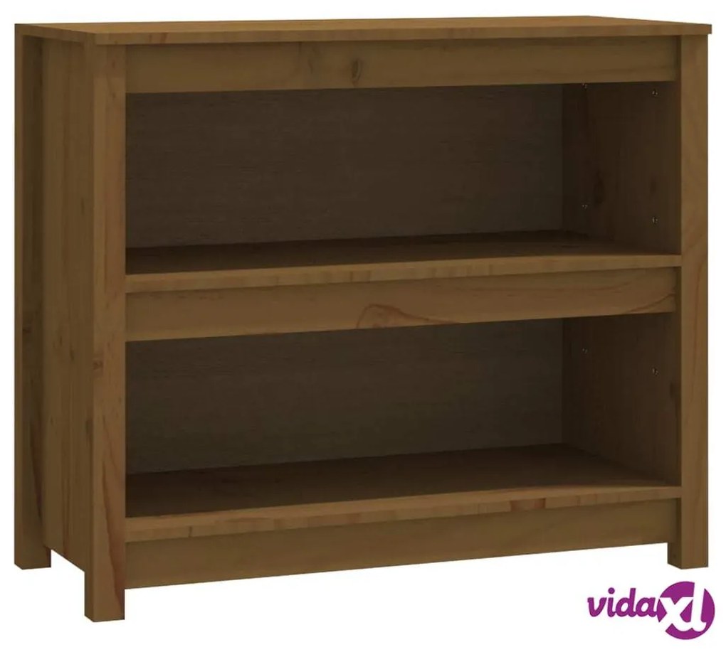 vidaXL Libreria Marrone Miele 80x35x68 cm in Legno Massello di Pino