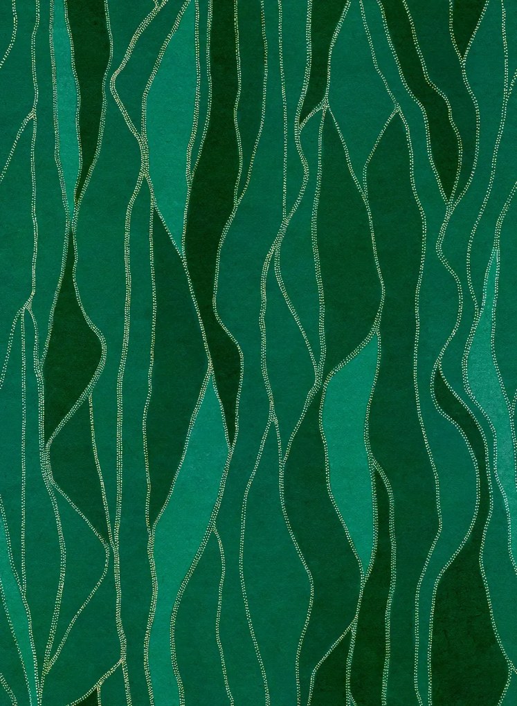 Coordonne Carta da parati Collage - Emerald