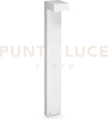 Sirio paletto led 3000k 13w  1100 lm ip65 h80cm bianco