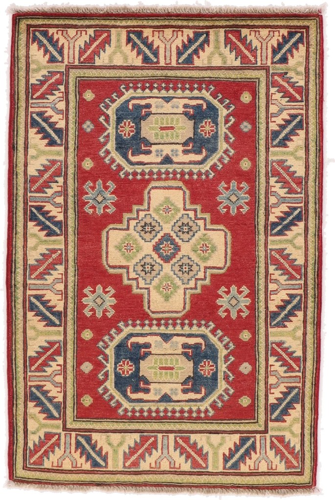 Kazak Tappeto orientale 80x120 (Pakistan) Annodato A Mano