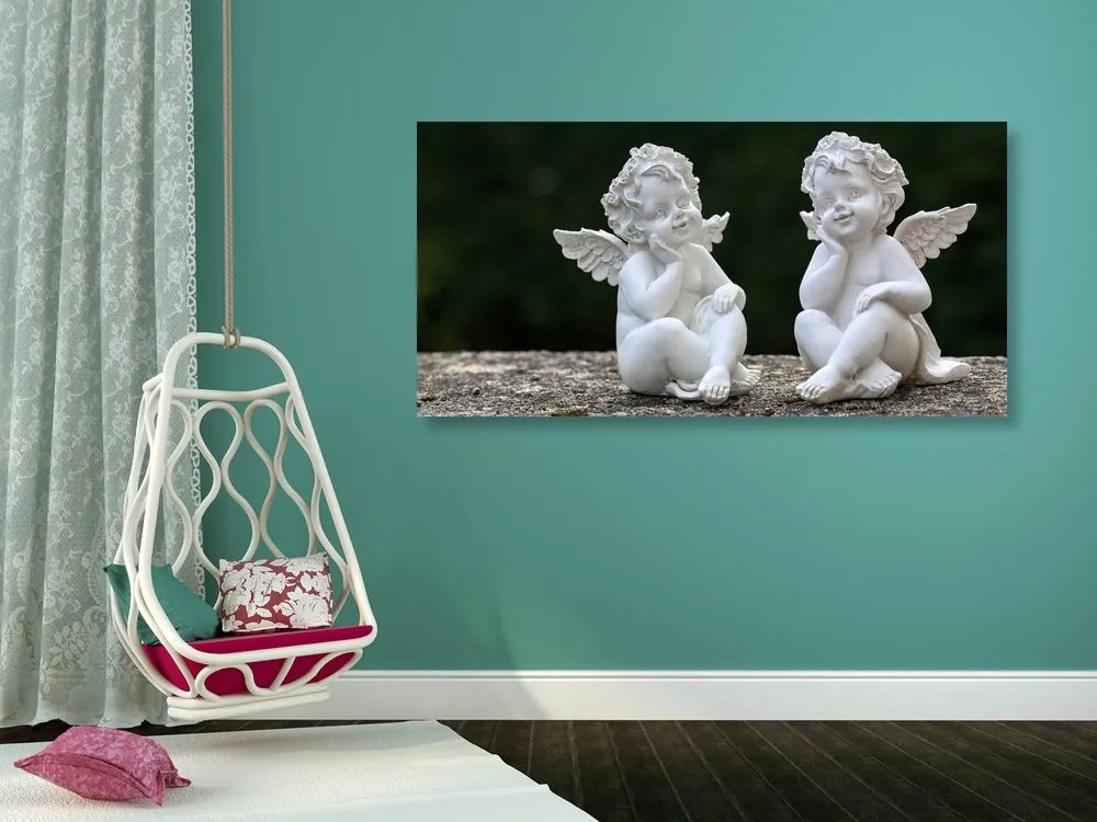 Quadro su tela – Coppia di piccoli angeli