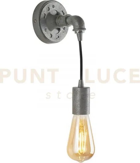 Applique a parete a pareteamarcord zincata 1 luce attacco e27 10x12...