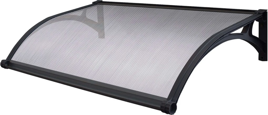 LEDDY - pensilina porta ingresso in policarbonato alveolare fotovoltaica con led