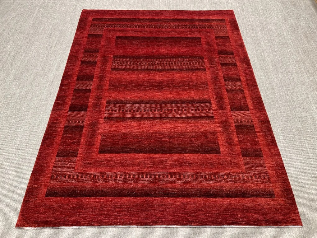 Loribaft Tappeto 230 x 300 Rosso (Iran) Annodato A Mano