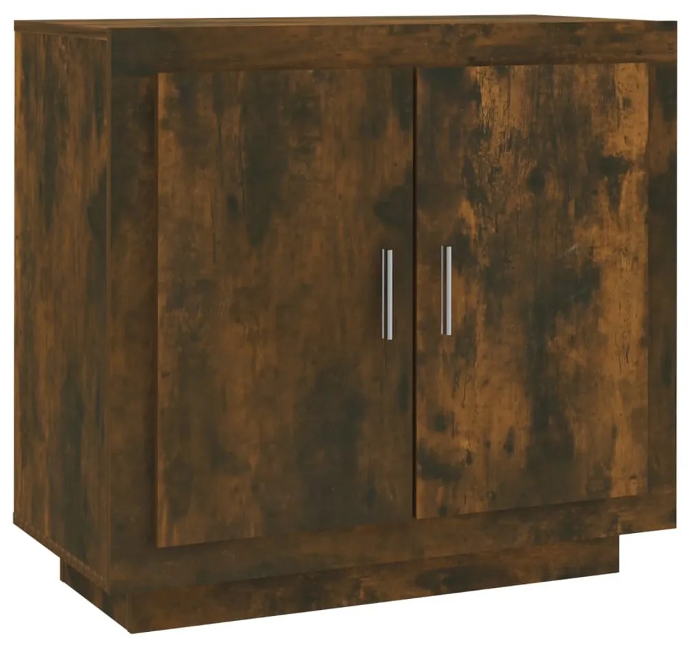 Credenza rovere anticato 80x40x75 cm in legno multistrato