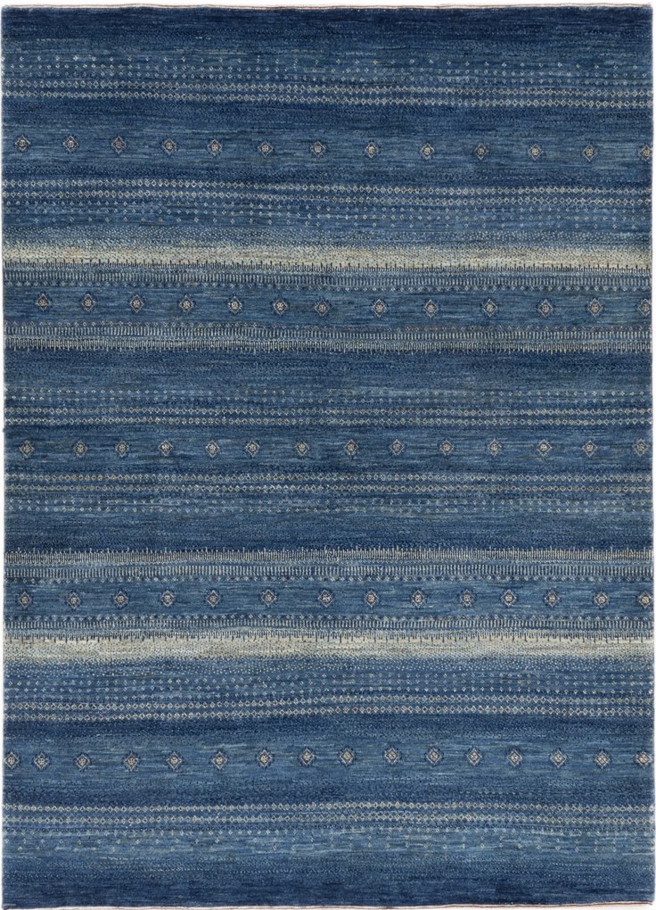 Loribaft Tappeto 210 x 150 Blu (Iran) Annodato A Mano
