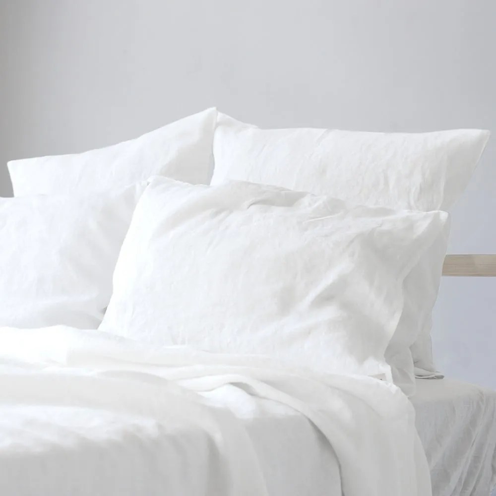 Set bianco per letto matrimoniale (copripiumino e federe) 240x220 cm - Linen Tales