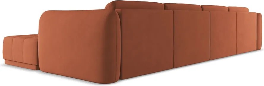 Divano angolare arancione Hoku – Makamii