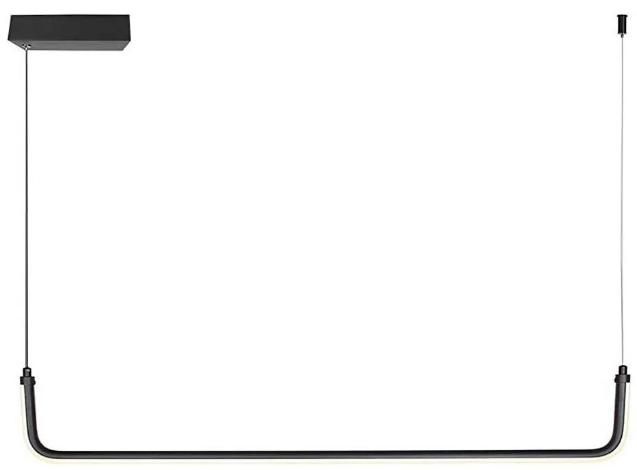 Lampadario LED a sospensione con filo LED/12W/230V 4000K 90 cm nero