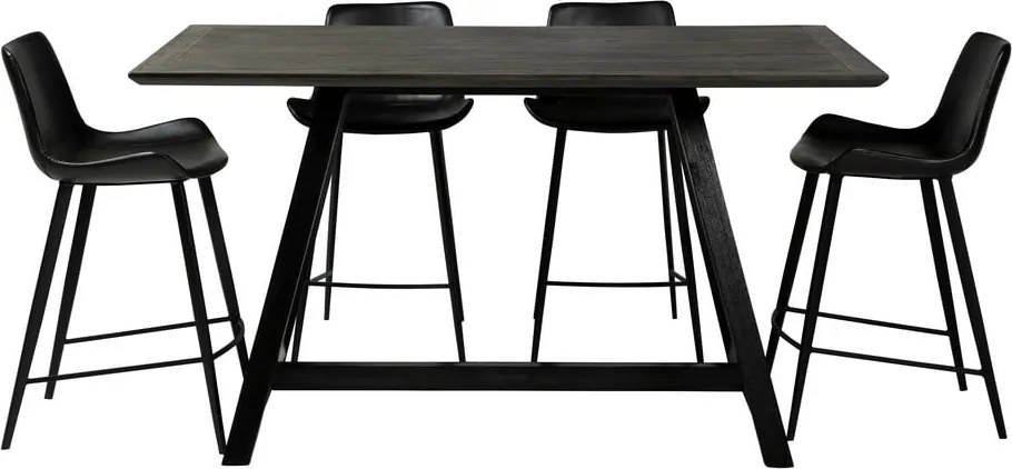 Sedia da bar in similpelle nera DAN-FORM Danimarca , altezza 91 cm Hype - DAN-FORM Denmark