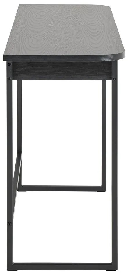 Tavolo consolle nero con effetto frassino 40x140 cm Darlington – Actona
