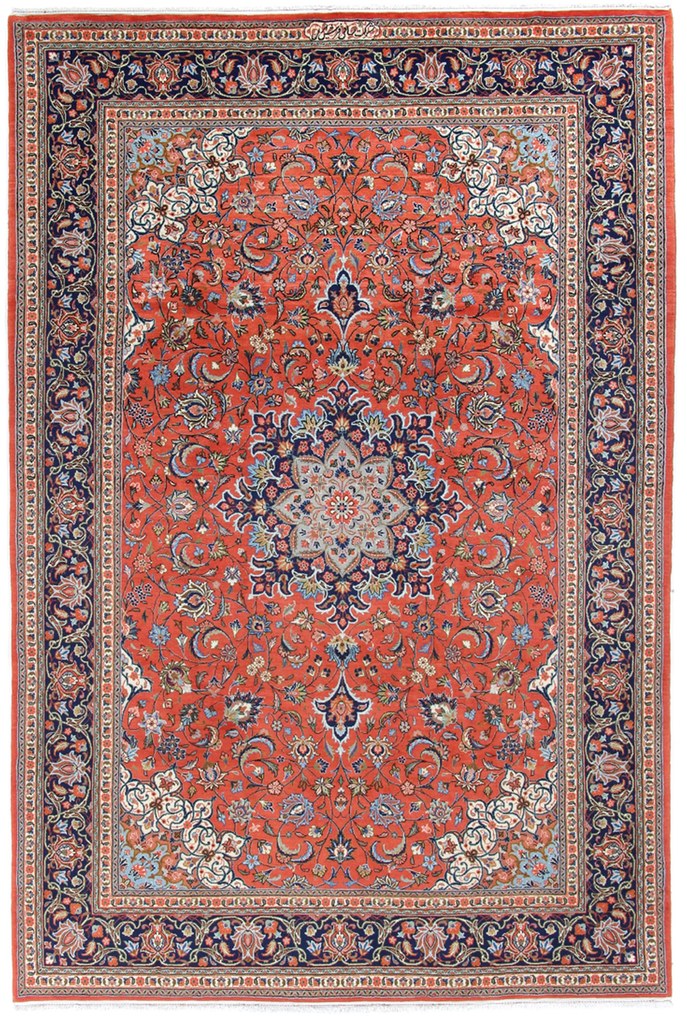 Sarouk Tappeto 200x300 (Iran) Annodato A Mano