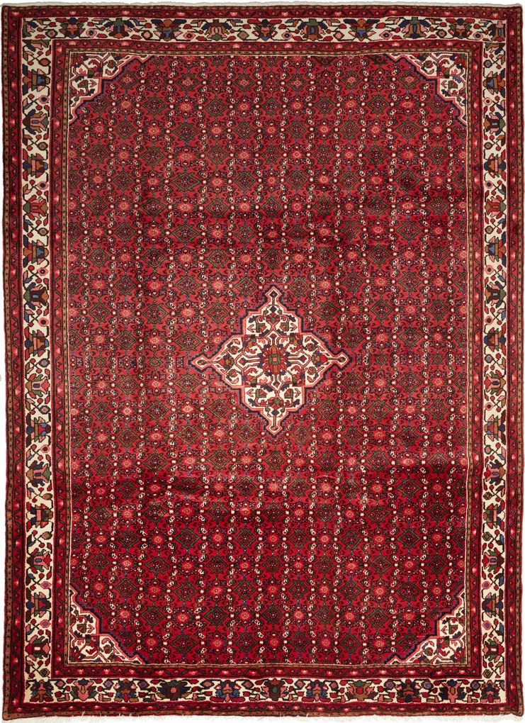 Hosseinabad Tappeto persiano 300 x 220 Rosso (Iran) Annodato A Mano