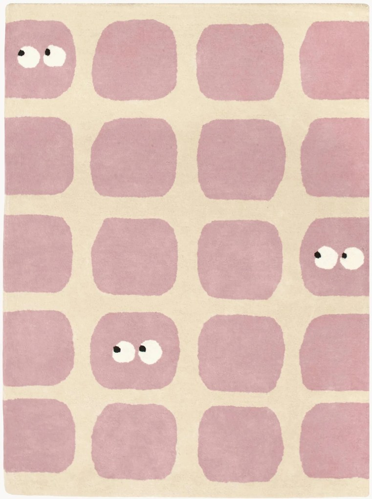 Tappeto per bambini fatto a mano Bidules Pink, varie misure