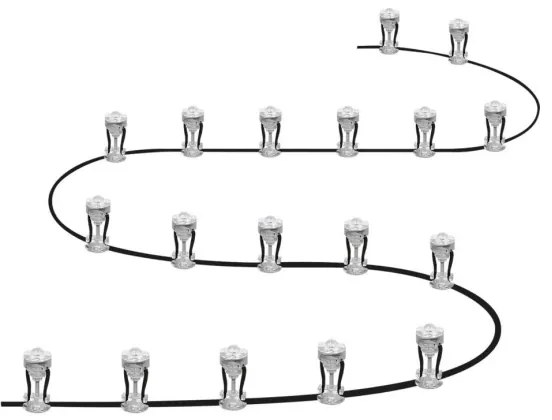 Ledvance - Luce LED decorativa da esterno DOT 18xLED/0,7W/230V IP66