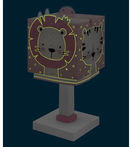 Dalber 63111S - Lampada per bambini JUNGLE 1xE14/8W/230V rosa