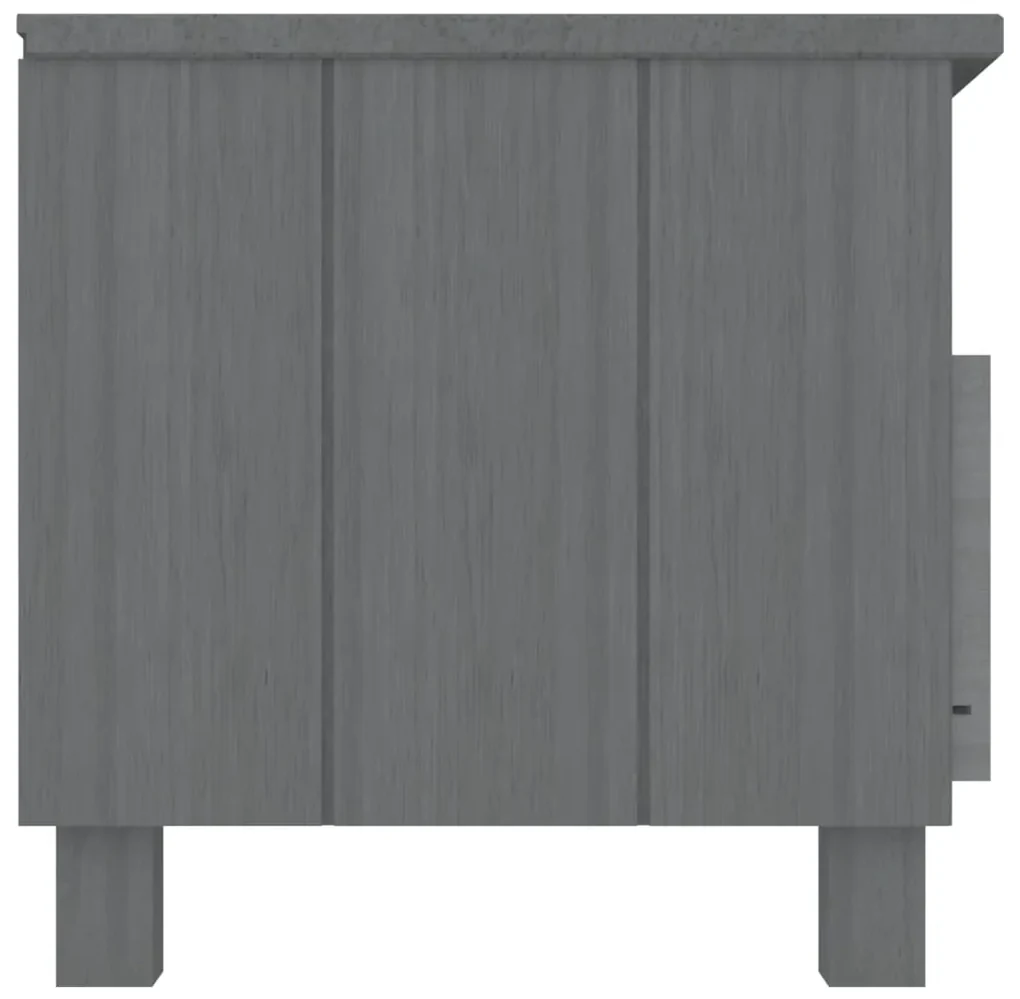 Mobile tv hamar grigio scuro 106x40x40 cm in legno di pino