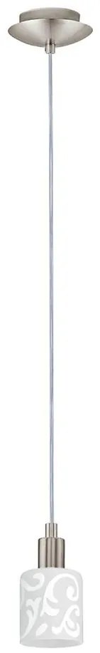 Eglo - Lampadario LED a sospensione con filo MY CHOICE 1xE14/4W/230V  cromo/bianco