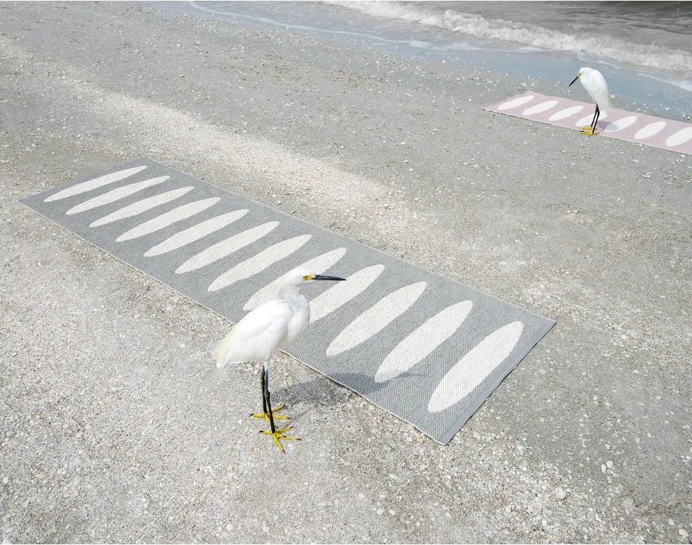 Passatoia da interno/esterno grigia 70x150 cm Ella Warm Grey – Pappelina