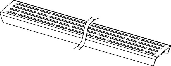 Tece TECEdrainline griglia lineare design basic da 700 mm in acciaio inox spazzolato