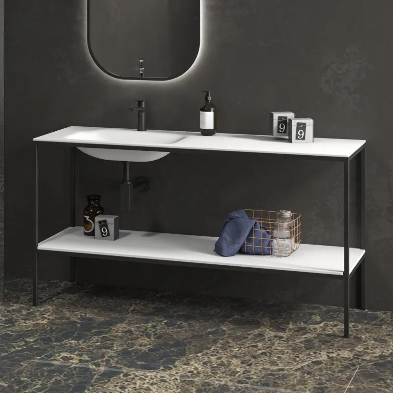 Mobile bagno metallico a terra 155 cm NET-155 - KAMALU