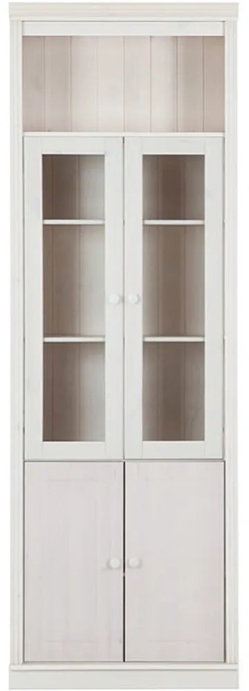 Vetrina in legno di pino bianco 74x223 cm Anita - Støraa