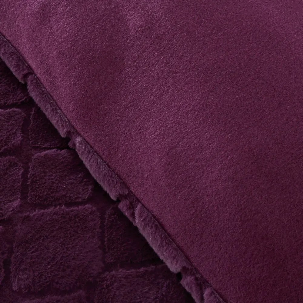 Biancheria da letto matrimoniale in micropile bordeaux 200x200 cm Cosy Diamond - Catherine Lansfield