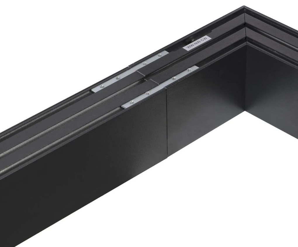 Angolo LED luminoso 8W per Lampade Lineari CCT Nero