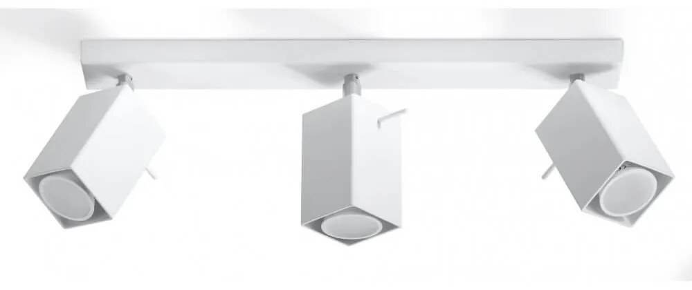 Plafoniera da Soffitto in Acciaio 3xGU10 MERIDA 3 Bianca Orientabile Colore del corpo Bianco